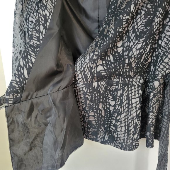 Alex Evenings Wrap Front Side Tie Evening Jacket - Picture 6 of 9